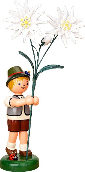 Hubrig Volkskunst Blumenkind - Junge - Edelweiß Hubrig Volkskunst Blumenkind - Junge - Edelweiß