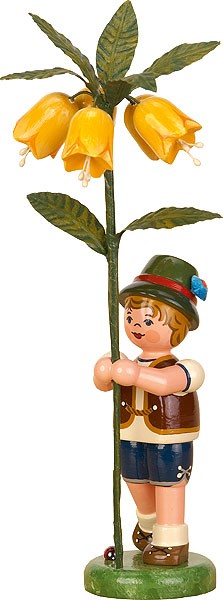 Hubrig Volkskunst Blumenkind - Junge mit Kaiserkrone Hubrig Volkskunst Blumenkind - Junge mit Kaiserkrone