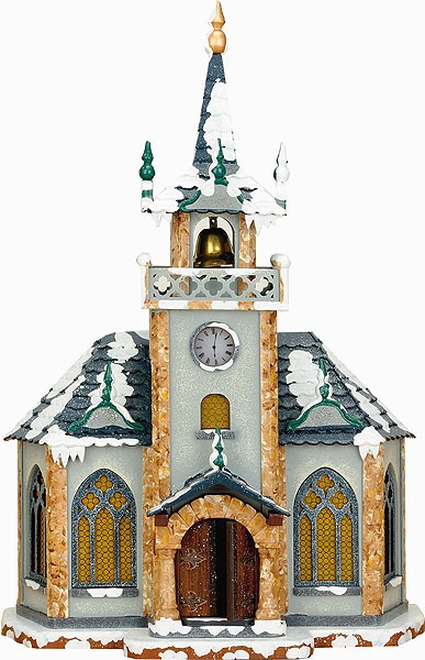 Hubrig Volkskunst Winterkinder - Winterhaus Kirche Hubrig Volkskunst Winterkinder - Winterhaus Kirche