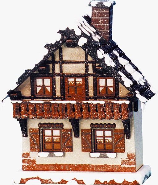Hubrig Volkskunst Winterkinder - Winterhaus Balkon Hubrig Volkskunst Winterkinder - Winterhaus Balkon