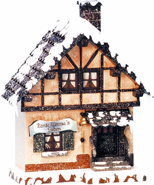 Hubrig Volkskunst Winterkinder - Winterhaus Tante-Emma-Laden Hubrig Volkskunst Winterkinder - Winterhaus Tante-Emma-Laden