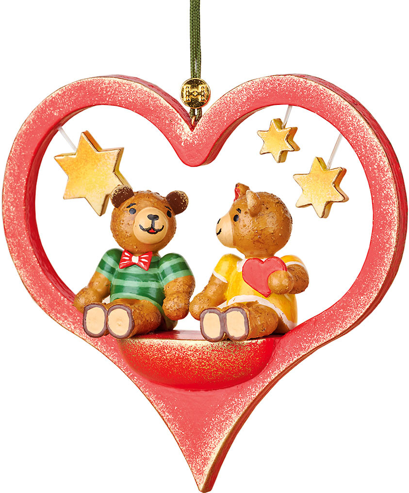 Hubrig Volkskunst Baumbehang Teddypärchen Hubrig Volkskunst Baumbehang Teddypärchen