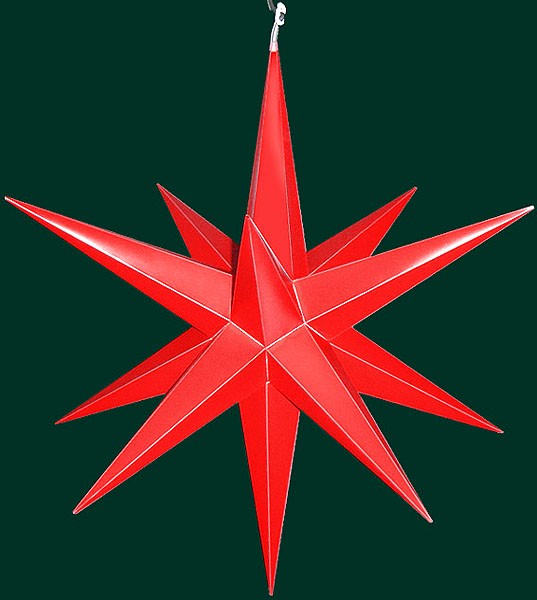 Haßlauer Advent-Außen-Stern, rot, groß