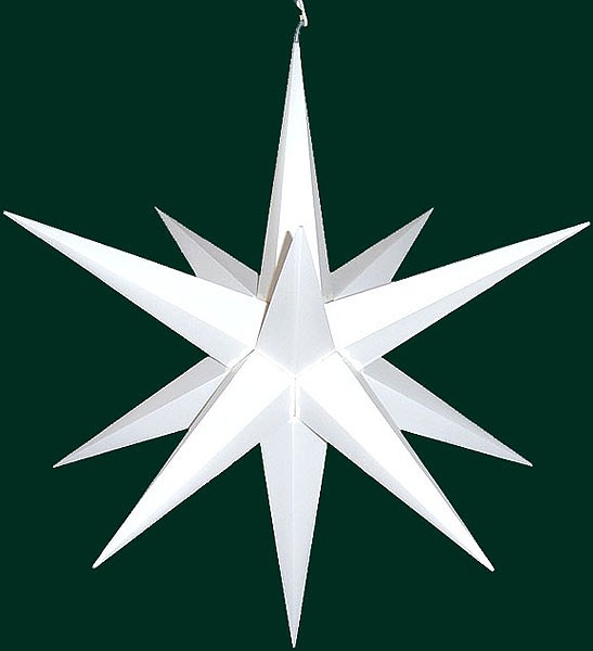 Haßlauer Advent-Außen-Stern, weiß 75cm