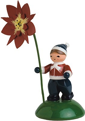 KWO Blumenkind Junge mit Weihnachtstern KWO Blumenkind Junge mit Weihnachtstern