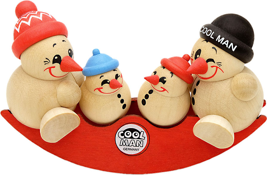 Holzfigur Cool Man - Family Wippe Holzfigur Cool Man - Family Wippe