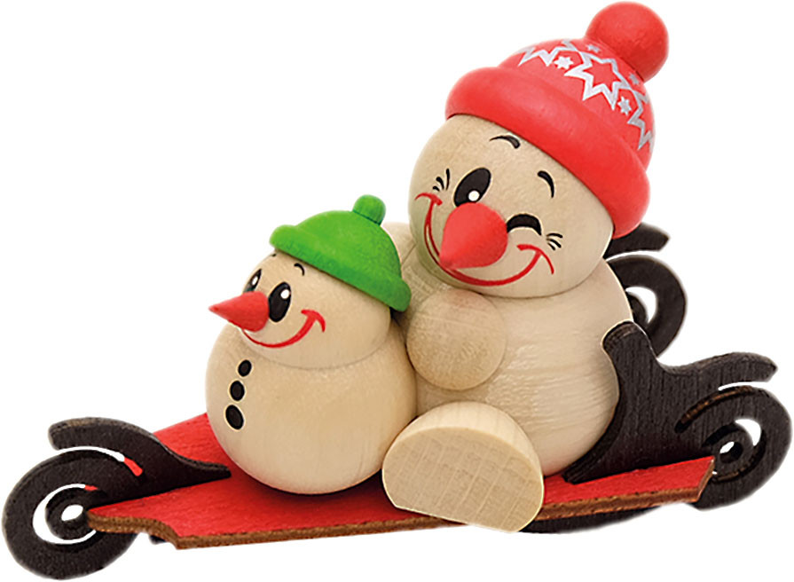 Holzfigur Cool Man - Dreirad mit Mini Holzfigur Cool Man - Dreirad mit Mini