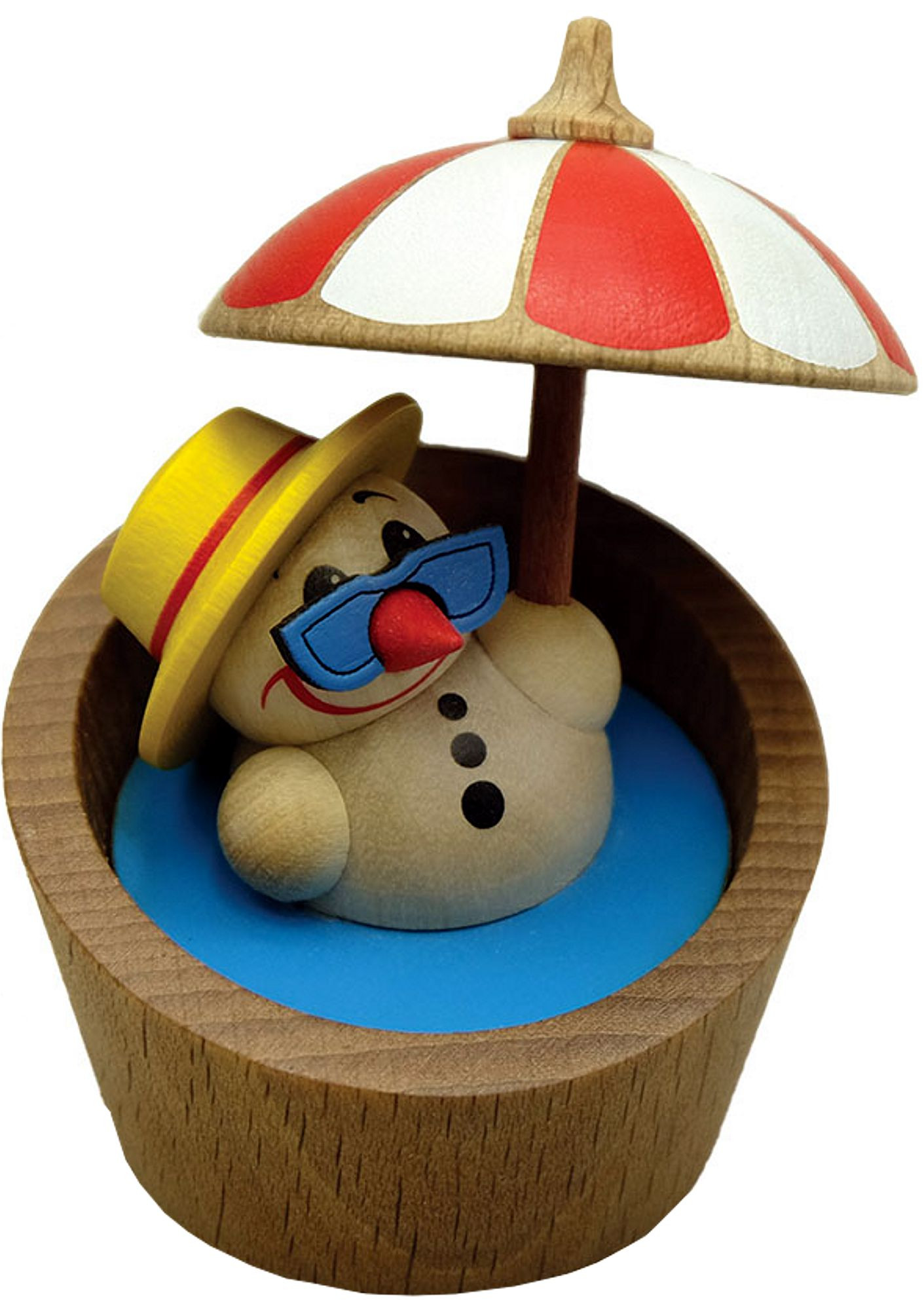 Karsten Braune Holzfigur Cool Man, Pool Karsten Braune Holzfigur Cool Man, Pool