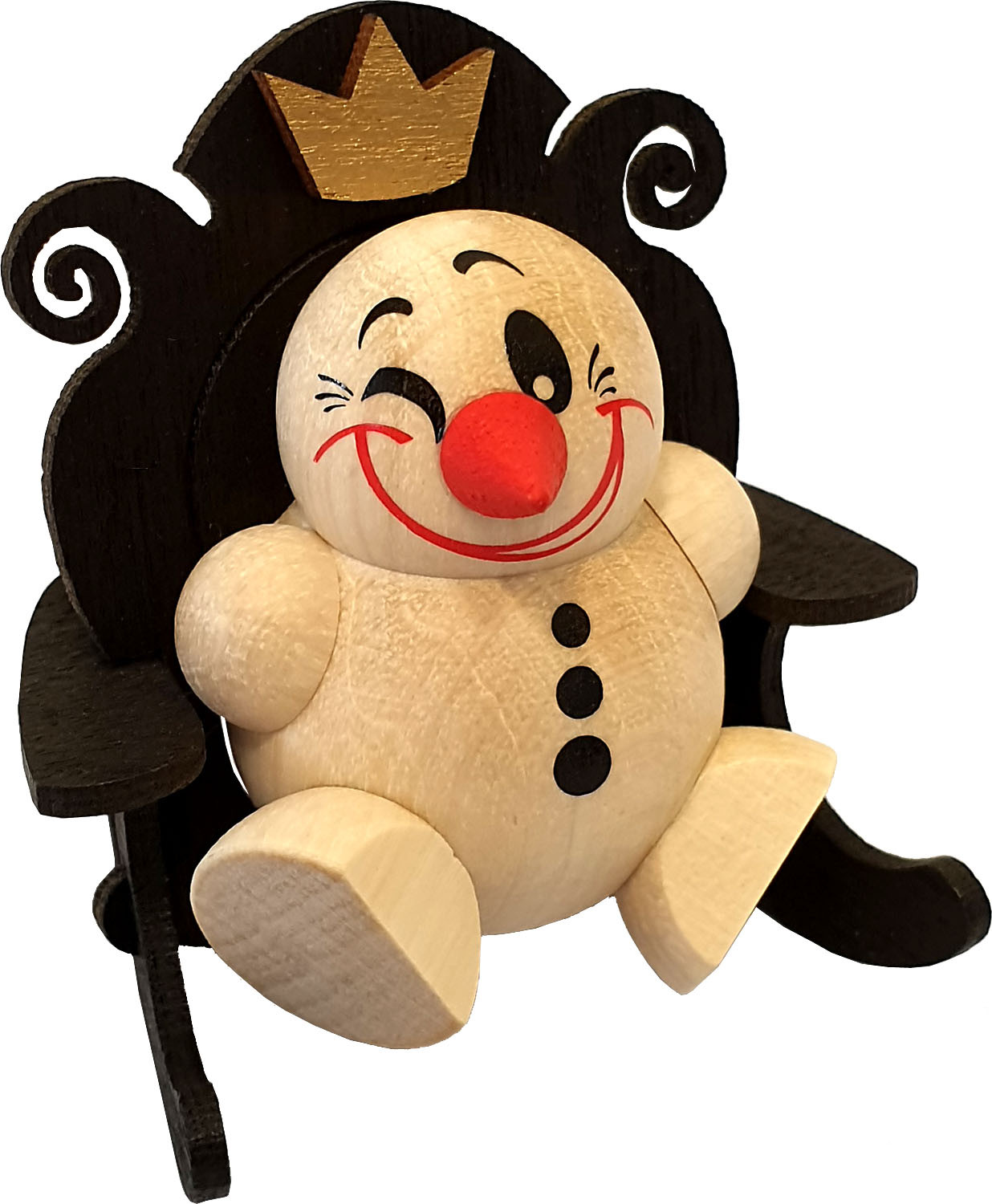 Karsten Braune Holzfigur Cool Man - Schneekönig der 1. Karsten Braune Holzfigur Cool Man - Schneekönig der 1.