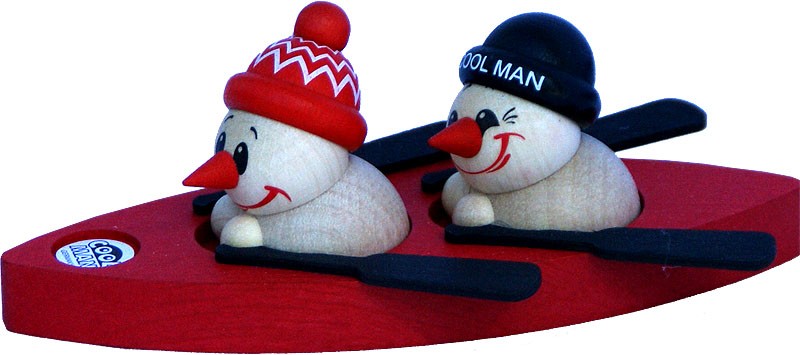 Karsten Braune Holzfigur Cool Man - Fritz & Freddy im Boot Karsten Braune Holzfigur Cool Man - Fritz & Freddy im Boot