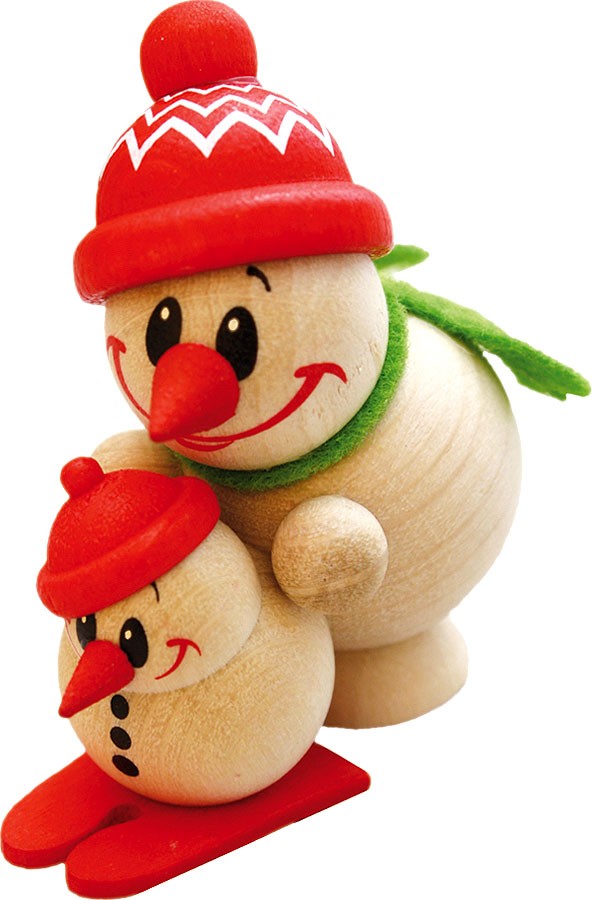 Karsten Braune Holzfigur Cool Man - Freddy mit Mini Karsten Braune Holzfigur Cool Man - Freddy mit Mini