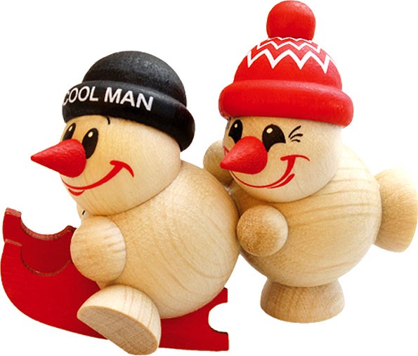 Karsten Braune Holzfigur Cool Man - Freddy schiebt Schlitten Karsten Braune Holzfigur Cool Man - Freddy schiebt Schlitten