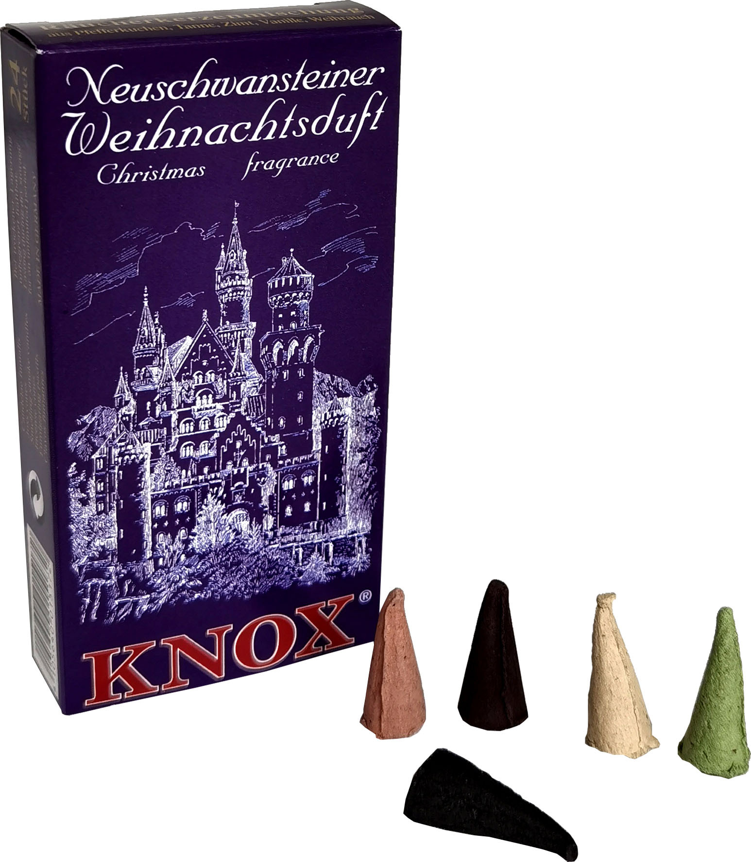 KNOX Räucherkerzen - Städteduft - Neuschwansteiner Weihnachtsduft KNOX Räucherkerzen - Städteduft - Neuschwansteiner Weihnachtsduft