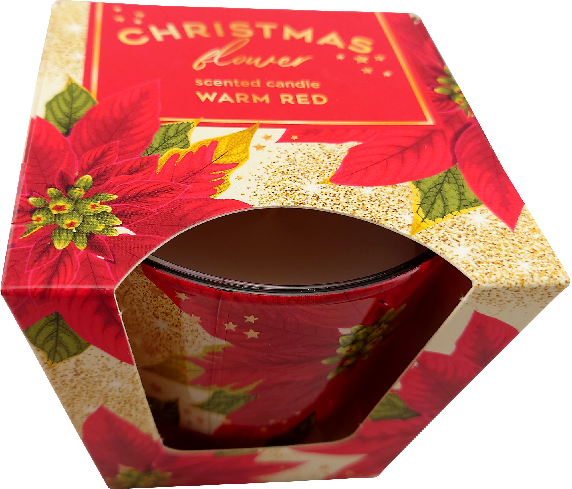 KNOX Duftkerze im Glas, Christmas Flower - Warm Red KNOX Duftkerze im Glas, Christmas Flower - Warm Red