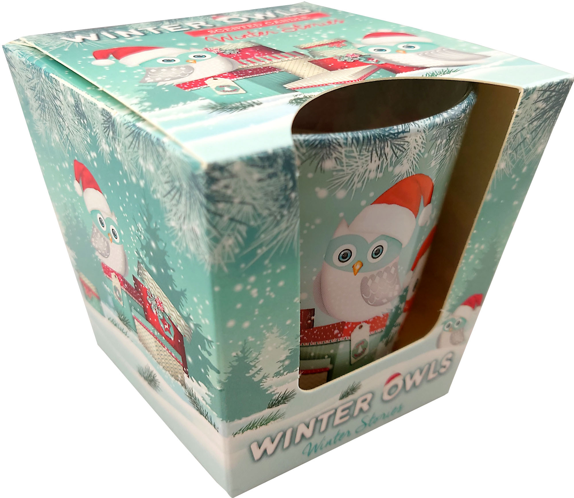 KNOX Duftkerze im Glas, Winter Owls - Winter Stories KNOX Duftkerze im Glas, Winter Owls - Winter Stories