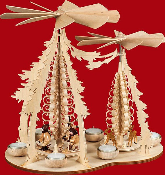 Taulin Teelichtpyramide Skifahrer Taulin Teelichtpyramide Skifahrer
