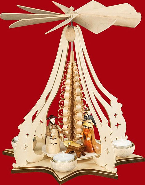 Taulin Teelichtpyramide Christgeburt Taulin Teelichtpyramide Christgeburt