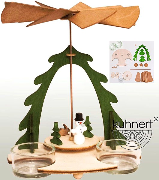 Bastelset Pyramide mit Schneemann Bastelset Pyramide mit Schneemann