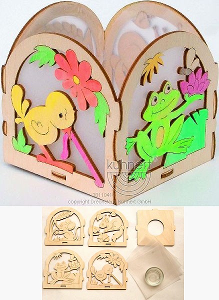 Drechslerei Kuhnert Bastelset Laterne Maus, Frosch & Co. Drechslerei Kuhnert Bastelset Laterne Maus, Frosch & Co.