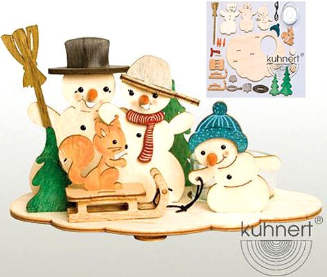 Bastelset Teelichthalter Schneemann Bastelset Teelichthalter Schneemann