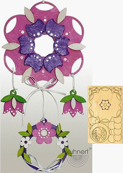 Drechslerei Kuhnert Bastelset Fensterbild Blume Drechslerei Kuhnert Bastelset Fensterbild Blume