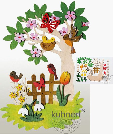 Drechslerei Kuhnert Bastelset Fensterbild Frühling Drechslerei Kuhnert Bastelset Fensterbild Frühling