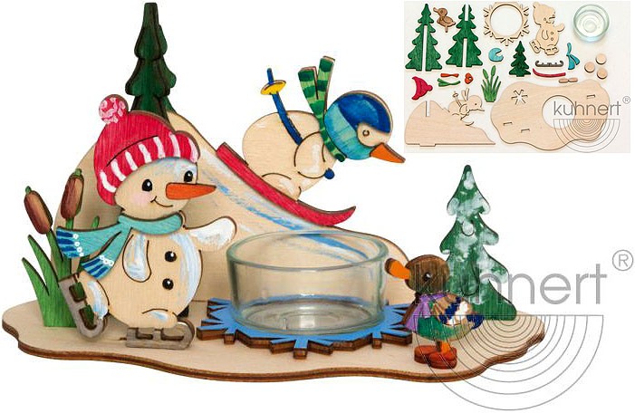 Drechslerei Kuhnert Bastelset Teelichthalter Schneemann Sportler Drechslerei Kuhnert Bastelset Teelichthalter Schneemann Sportler