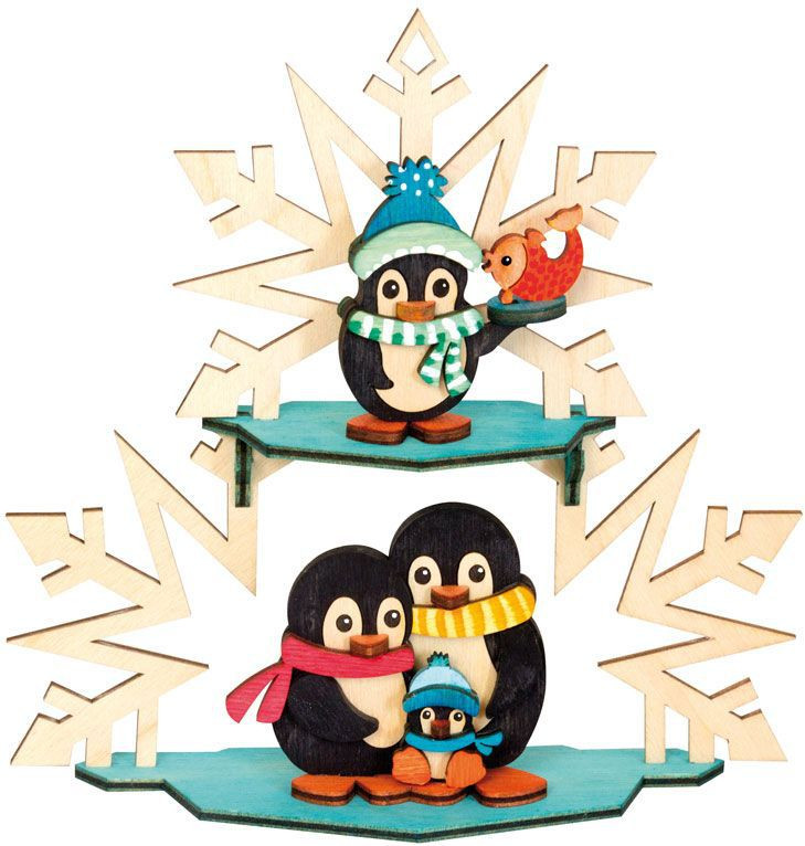 Drechslerei Kuhnert Bastelset Fensterbild Pinguinfamilie Drechslerei Kuhnert Bastelset Fensterbild Pinguinfamilie