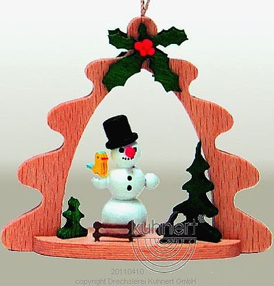 Drechslerei Kuhnert Baumschmuck Schneemann