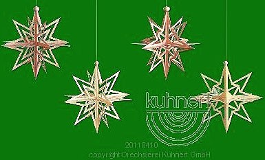 Drechslerei Kuhnert Baumschmuck Schneekristall 3D, 4er-Set Drechslerei Kuhnert Baumschmuck Schneekristall 3D, 4er-Set