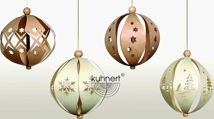 Drechslerei Kuhnert Baumschmuck Dekokugeln 3D