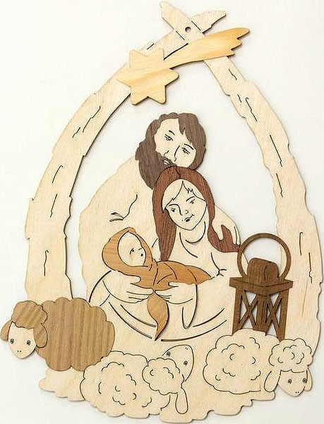 Drechslerei Kuhnert Fensterbild heilige Familie Drechslerei Kuhnert Fensterbild heilige Familie