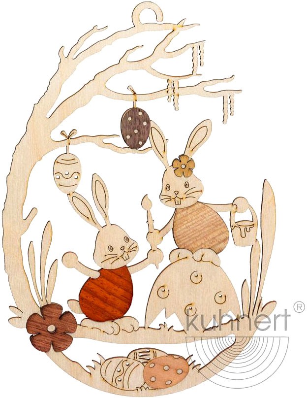 Drechslerei Kuhnert Fensterbild Stupsi Hase auf Eierschale Drechslerei Kuhnert Fensterbild Stupsi Hase auf Eierschale