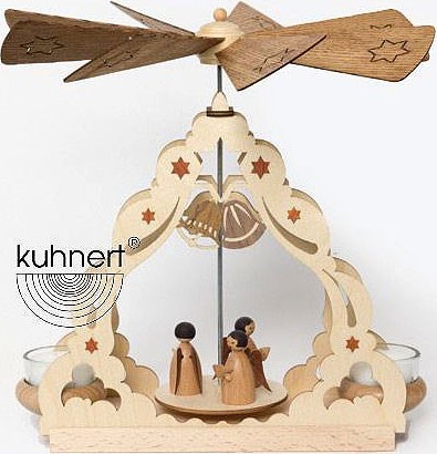 Drechslerei Kuhnert Teelichtpyramide Engel