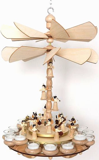 Drechslerei Kuhnert Hängepyramide, mit Engeln Drechslerei Kuhnert Hängepyramide, mit Engeln