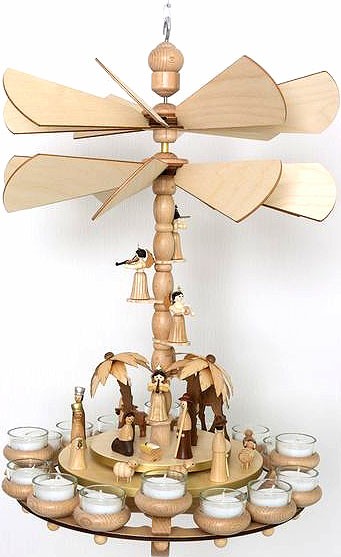 Drechslerei Kuhnert Hängepyramide, Krippenmotiv Drechslerei Kuhnert Hängepyramide, Krippenmotiv
