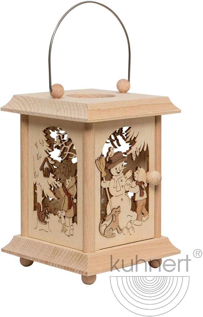 Drechslerei Kuhnert Tischlaterne - Winterkinder Drechslerei Kuhnert Tischlaterne - Winterkinder