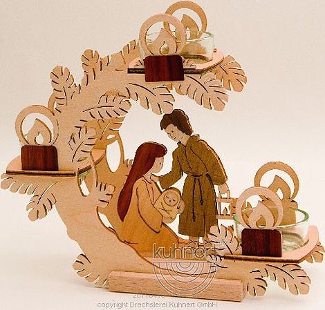 Drechslerei Kuhnert Teelichtkranz Weihnachtskrippe Drechslerei Kuhnert Teelichtkranz Weihnachtskrippe