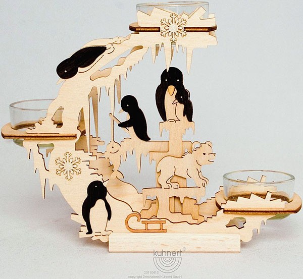 Drechslerei Kuhnert Teelichtkranz Pinguine Drechslerei Kuhnert Teelichtkranz Pinguine