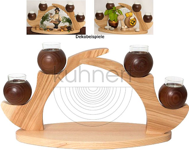 Drechslerei Kuhnert Tischleuchter, braun Drechslerei Kuhnert Tischleuchter, braun