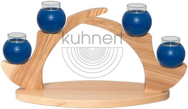 Drechslerei Kuhnert Tischleuchter, blau Drechslerei Kuhnert Tischleuchter, blau