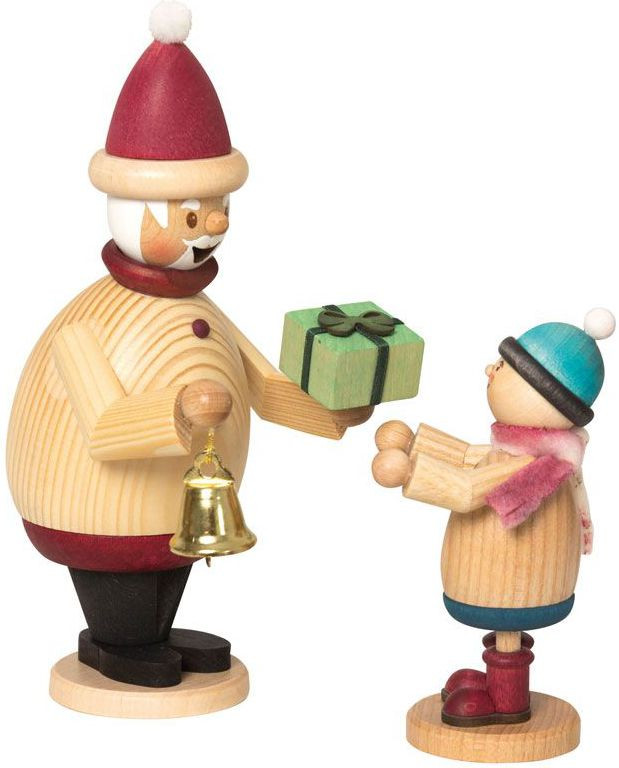 Drechslerei Kuhnert Räuchermann Max Weihnachtsmann mit Mäxchen Drechslerei Kuhnert Räuchermann Max Weihnachtsmann mit Mäxchen
