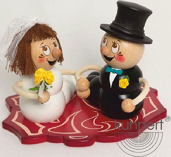 Drechslerei Kuhnert Rauchwurm Hochzeitspaar Rudi und Rosi Drechslerei Kuhnert Rauchwurm Hochzeitspaar Rudi und Rosi