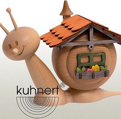 Drechslerei Kuhnert Räucherfigur Hausschnecke Drechslerei Kuhnert Räucherfigur Hausschnecke