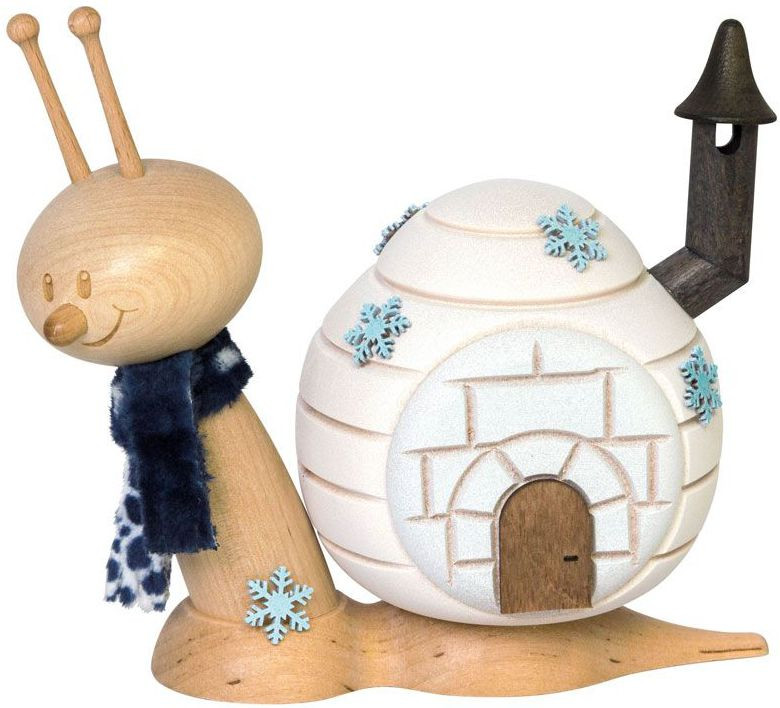 Drechslerei Kuhnert Räucherfigur Igluschnecke Drechslerei Kuhnert Räucherfigur Igluschnecke