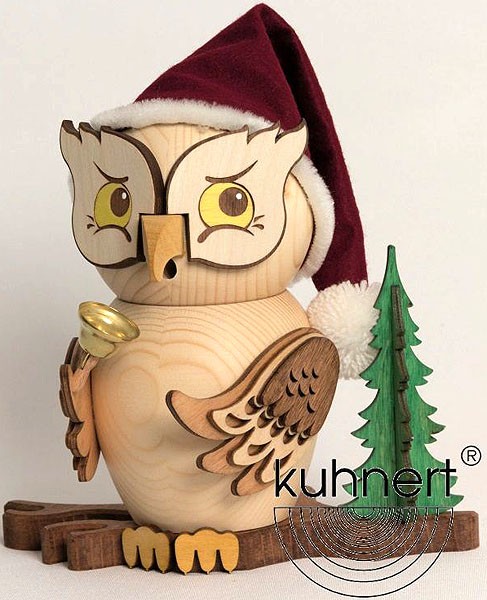 Drechslerei Kuhnert Räucherfigur Eule Weihnachtsmann Drechslerei Kuhnert Räucherfigur Eule Weihnachtsmann