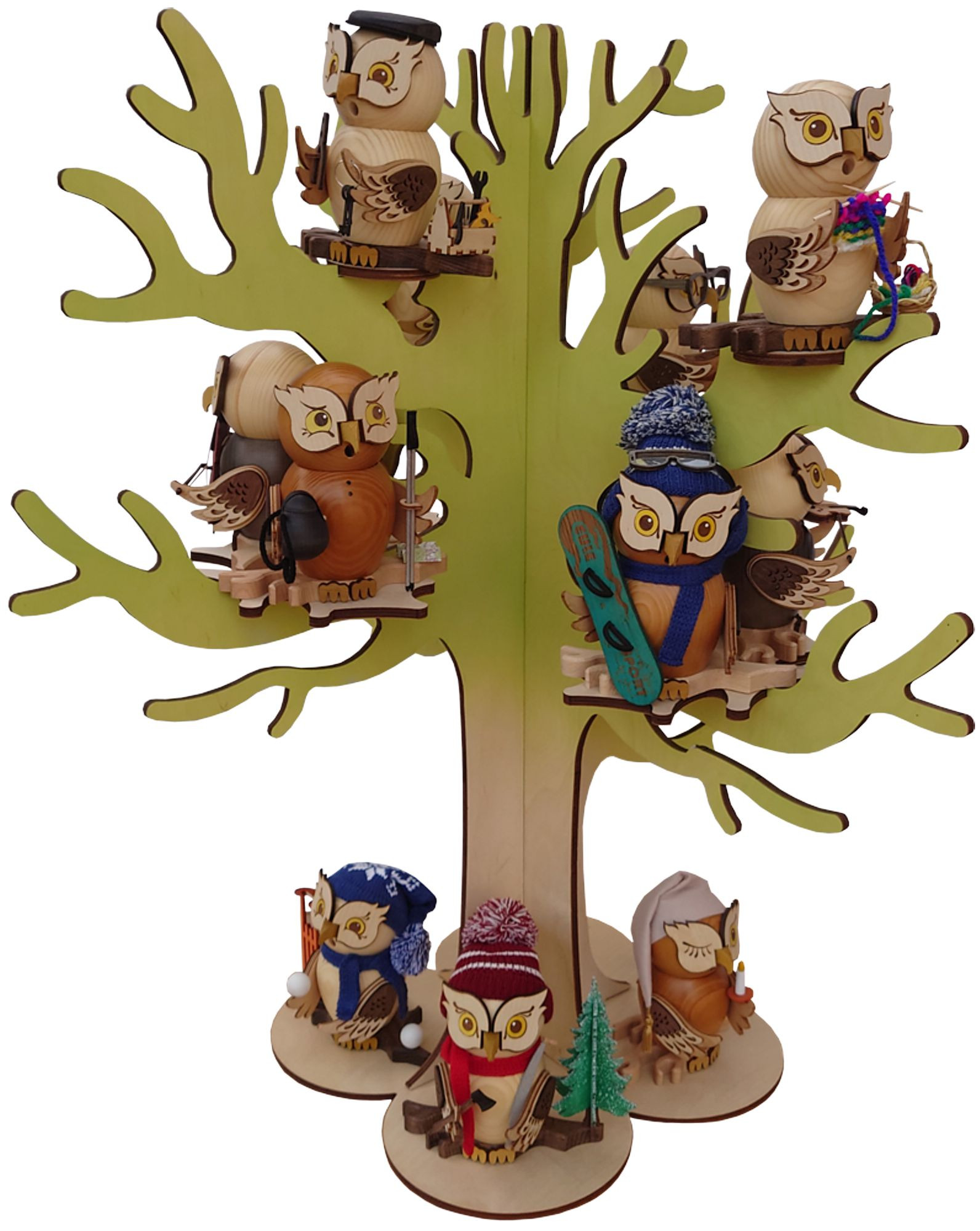 Eulenbaum für Räuchereulen zum selbst kleben Eulenbaum für Räuchereulen zum selbst kleben
