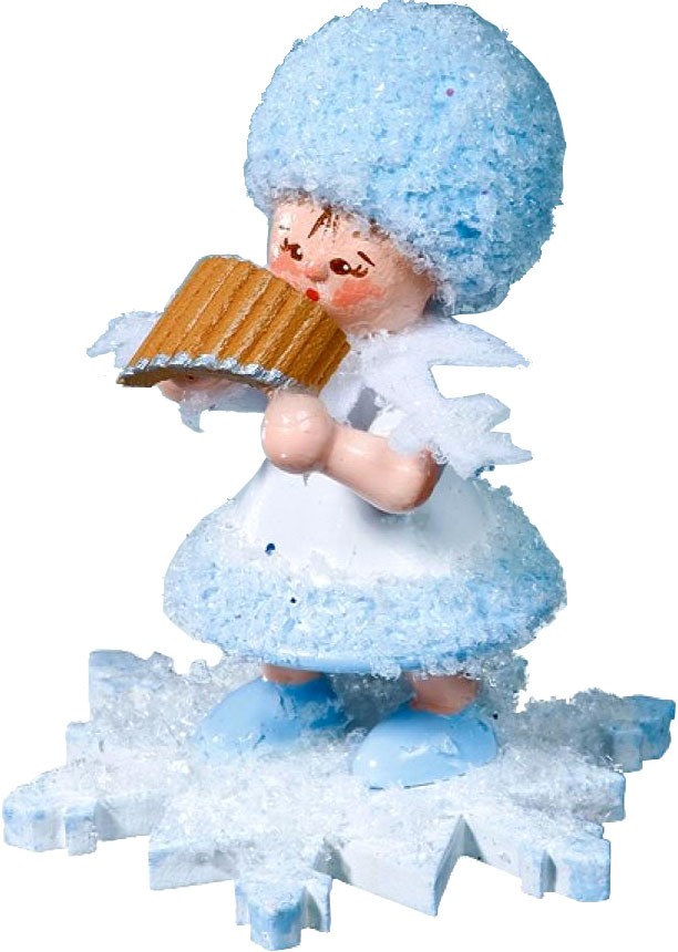 Drechslerei Kuhnert Schneeflöckchen mit Panflöte Drechslerei Kuhnert Schneeflöckchen mit Panflöte