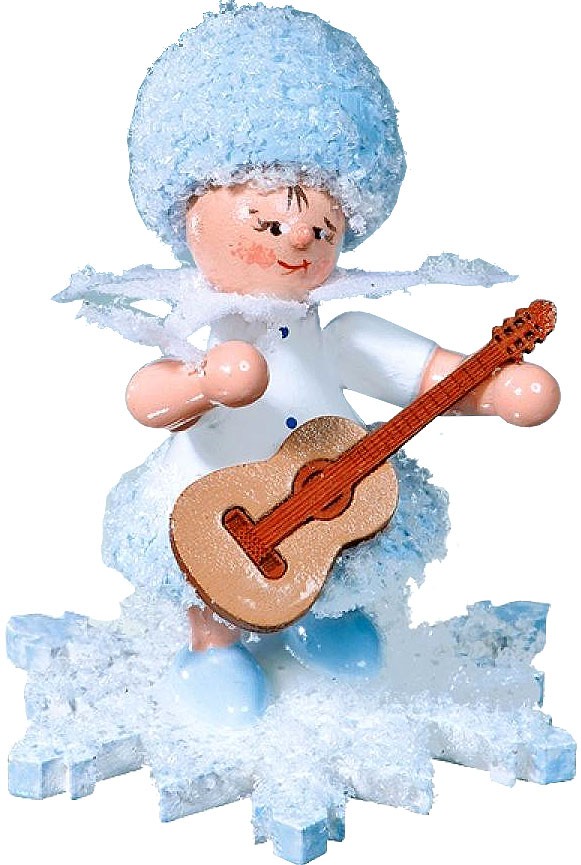 Drechslerei Kuhnert Schneeflöckchen mit Gitarre Drechslerei Kuhnert Schneeflöckchen mit Gitarre