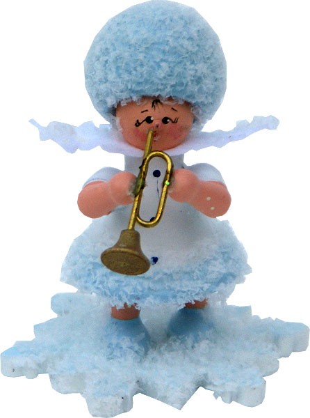 Drechslerei Kuhnert Schneeflöckchen mit Trompete Drechslerei Kuhnert Schneeflöckchen mit Trompete